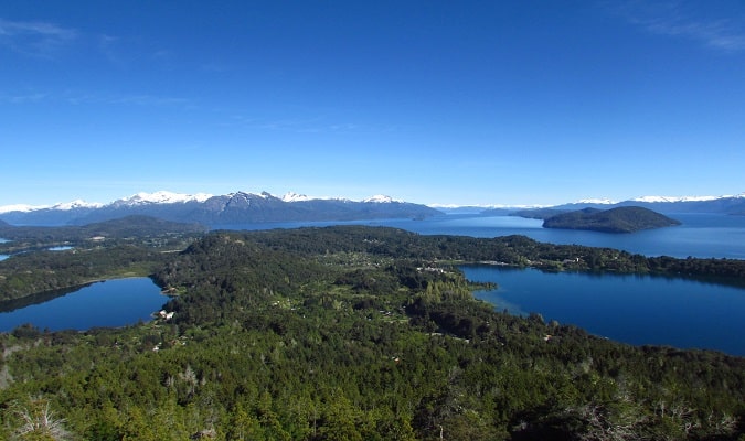 Vista 360 graus de Bariloche